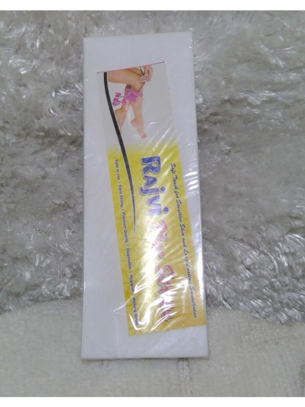 Bulk Lot of 8 Packs - Rajvi Non-Woven Wax Strips for Body Hair Removal